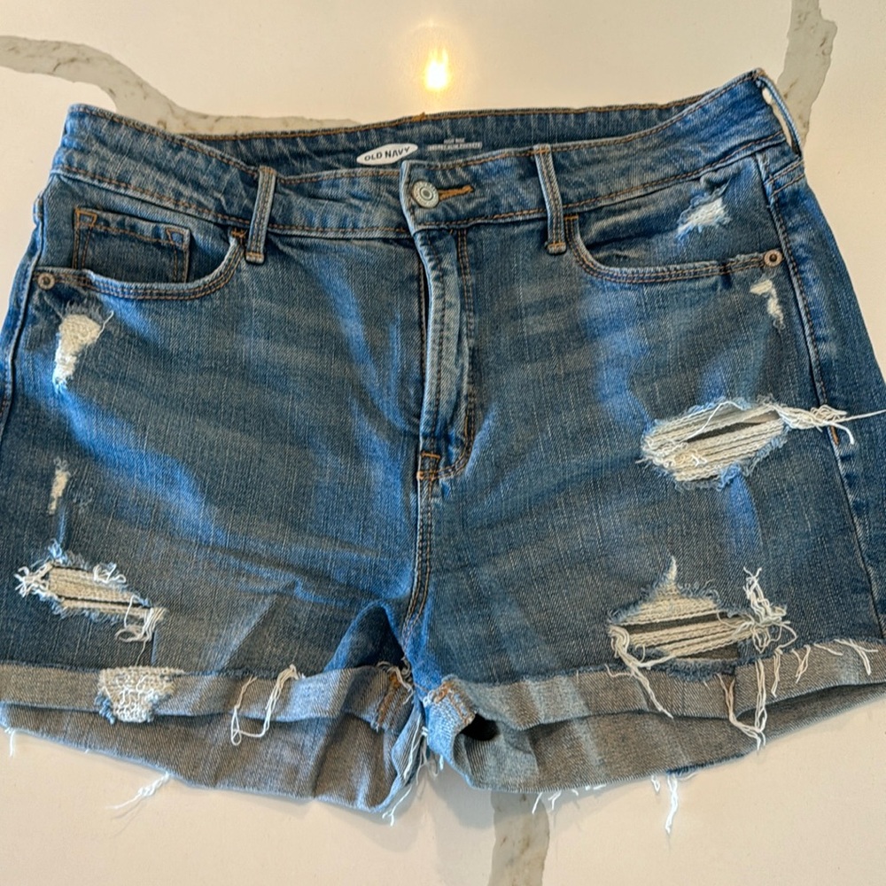 Old NavY OG High Rise Jean Shorts